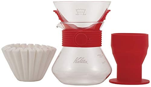 Kalita Wave Style UP Set, Size 185, 500ml Server, Red