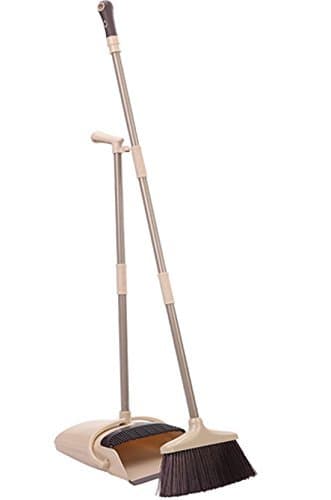 Dust pan and Broom Combo Artifact Standing Upright Foldable Set