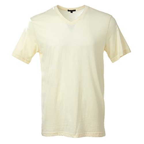 Rich Cotton V Neck (3XL, Off White)