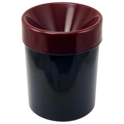 Plastic Spittoon – Cone 10 Black & Bordeaux – Capacity 1.0. LT. – Black and Bordeaux – by DVM