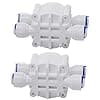 DIGITEN 1/4" Automatic Shut-Off Valve with Quick-Connect Fittings For RO Reverse Osmosis(Pack of 2)