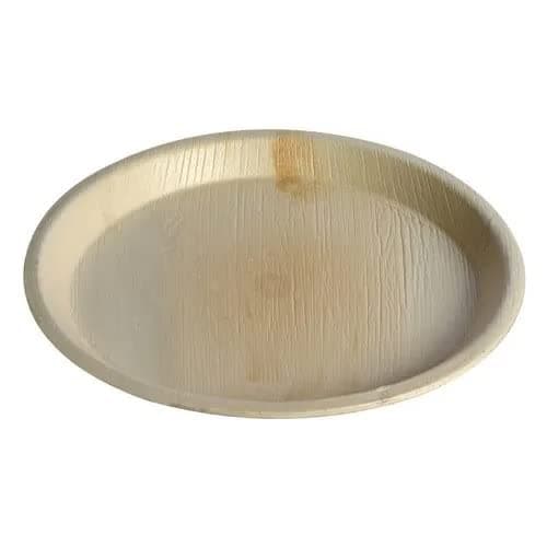 New International Technology - Biodegradable Plates Disposable Areca Leaf Dish Plates | Dinnerware for Party, Events | Compostable, Leak Proof, Ecofriendly Safe & Hygienic (12 inch, 25)