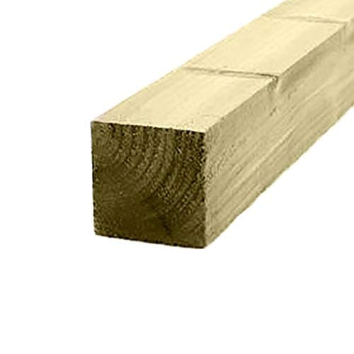 Ruby 4" x 4" (100mm) Pressure Treated Wooden Gate Fence Post 3.0m - Various Pack Sizes (4)