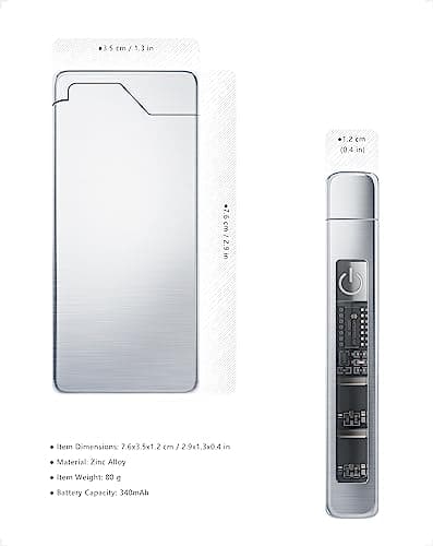 VVAY Electric Lighter Usb C Rechargeable, Windproof Flameless Lighter