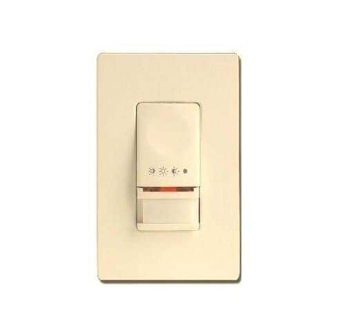 Cooper Controls OSW-P-0451-D347-V Greengate Dual-Level PIR Wall Switch Sensor, Ivory Finish