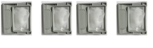 Magic Filter/Round Filter/Washer Lint Filter for Washing Machine/Dust Filter/Lint Filter/Waste Collector/Drain Jali for Washing Machine (lg Semi 7 cm by 6.5 CmPack of 4)