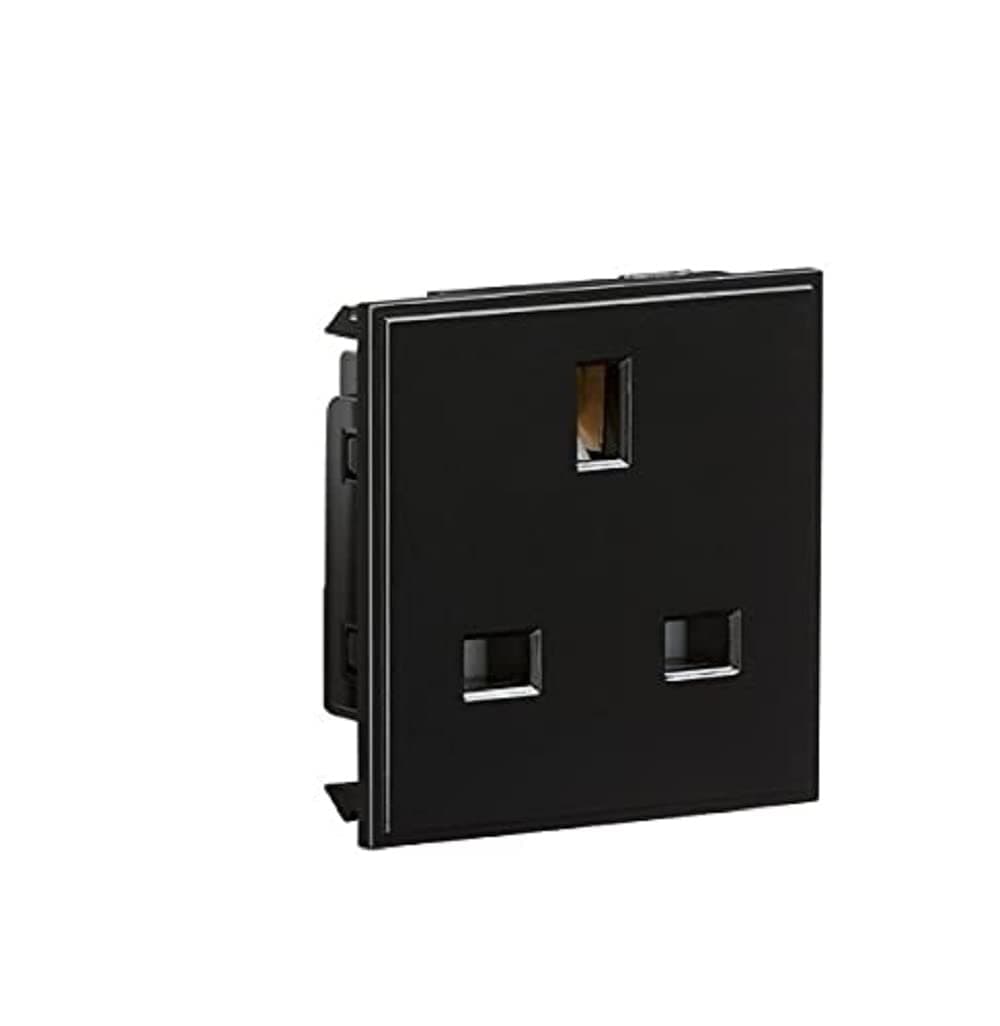 Knightsbridge NET13BK 13A Socket, ABS, Black, 50.0 mm*50.0 mm*28.0 mm