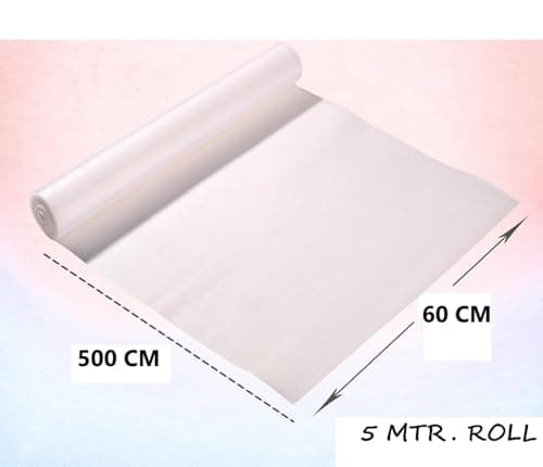 ElastPro (60 cm X 5 m) Transparent EVA Food Grade Washable Anti Slip Mat/Sheet for Fridge, Shelf Liner, Table, Kitchen Drawer mat (Diamond Texture, Transparent)