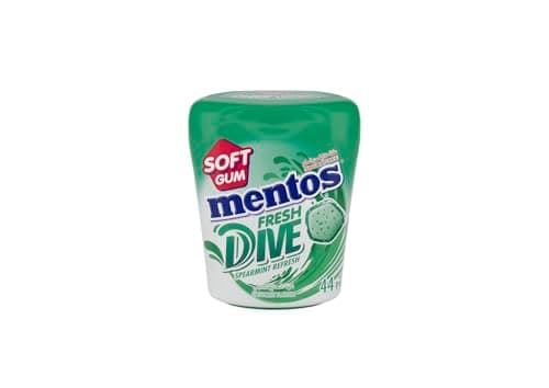 Mentos Spearmint Fresh Dive Soft Gum 44pcs