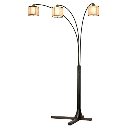 Nova Lighting 12153 Legna Triple Lantern Arc Floor Lamp