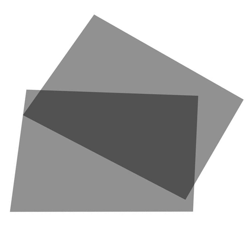 Adhesive Polarized Film Sheets Polarizer Linear Polarizing Filter 11.8 x7.8 inches for Screen Repair and Educational Physics, 2 Pack