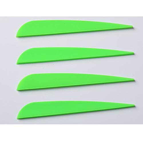 Archery Arrow Vanes Plastic Vane 3 Inch 4 Inch Plastic Feather Fletching for DIY Arrows 105 Pack