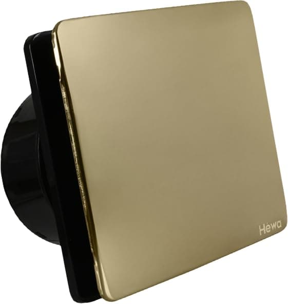 HEWA Casa 6 inch 150mm (round) High Speed Copper Exhaust fan for Bathroom Kitchen Office with Bird Guard (GOLD STEEL)
