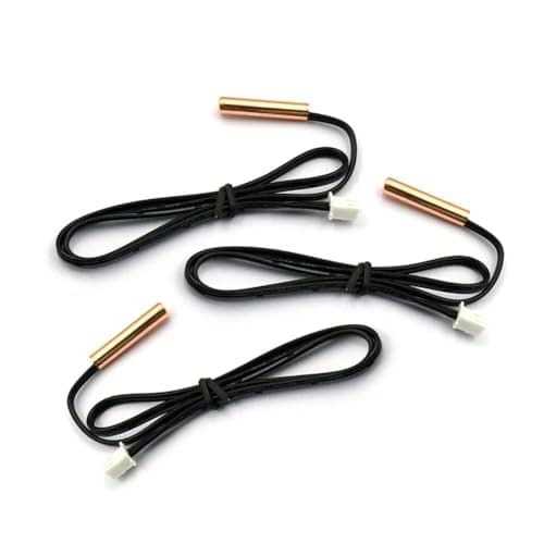 V TELESKY 5PCS Air Conditioning Temperature Sensor 5K 10K 15K 20K 25K 50K 100K Conditioner Tube Sensor Rubber Head Copper Head (10KCopper head)
