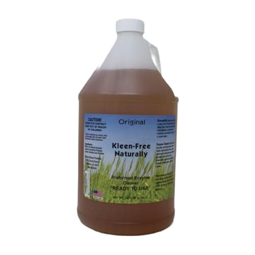 Kleen Free Naturally Preformed Enzyme Cleaner, Enzyme Solution, Multi-Purpose Cleaner, Laundry Additive and More - Ready to Use - Orginal Scent - 128oz (1 Gallon)