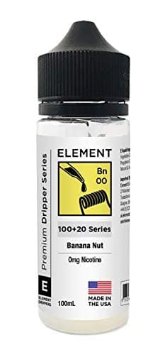 Element E Liquid Dripper Series 100ml 0mg Shortfill Vape (Banana Nut, 100ml)