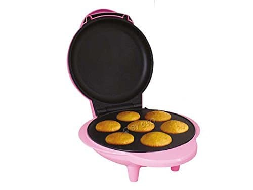 Gizmo 1000 Watt 7pc Mini Cupcake Maker Non-Stick Plates with Thermostat BML35590