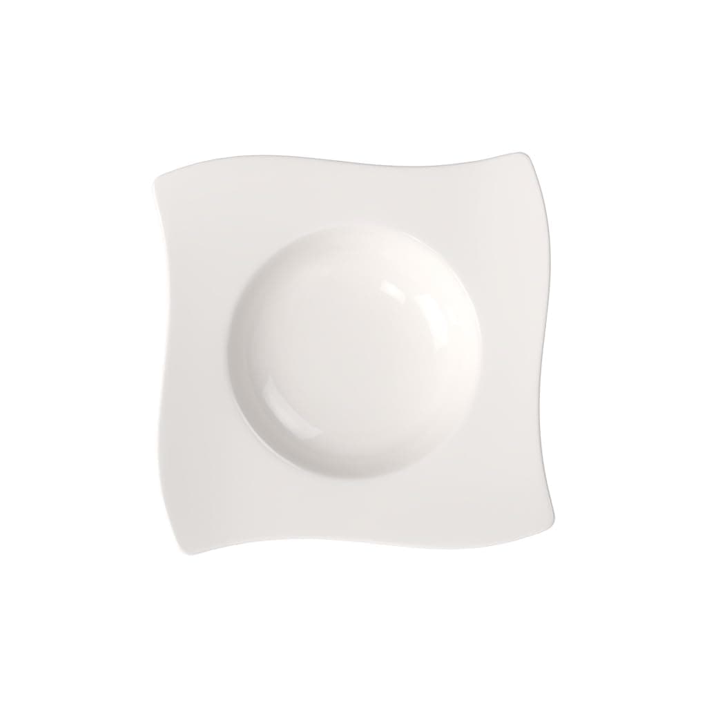 NewWave Soup Plate, Premium Porcelain, White