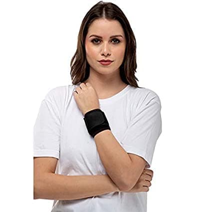 PRAVRAJYA Cotton Adjustable Elbow Brace And Wrist Binder Compression Support Sleeves Hand Splint Support Brace Guard Splint Stabiliser Sprain Arthritis For Men And Women (Universal) (Pack Of 1)