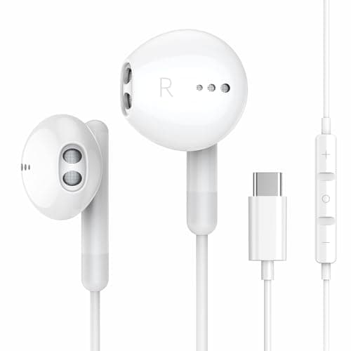 Benewy Usb C Type C Wired In Ear Earphones With Mic Hifi Stereo Compatible With Samsung Galaxy S21 Ultra S20 Fe Note 10 Google Pixel 6 5 4Xl Oneplus 9 8