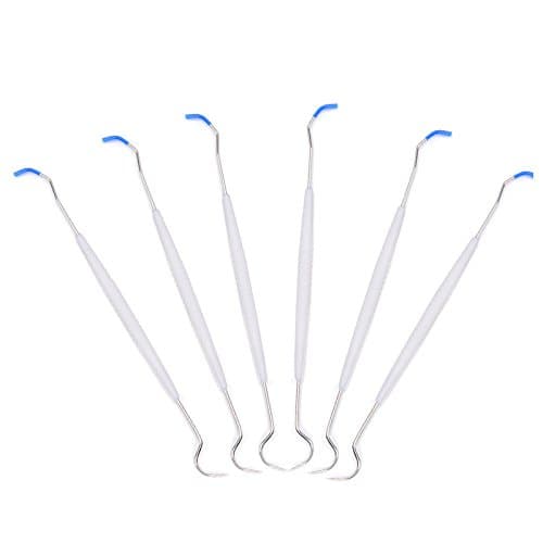 100pcs Disposable Dental Explorers Sterilized Double Ends Probe Hook Pick Stainless Steel Explorer