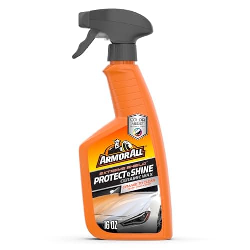 Armor All Extreme Shield Protect & Shine Ceramic Wax with Color Changing Spray, 16 fl oz Bottle