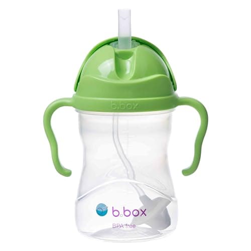 Sippy Cup with Innovative Weighted Straw, Apple (Matte Lid)