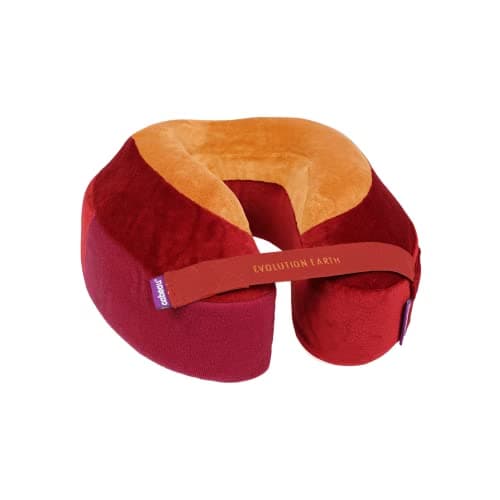 Cabeau Evolution Earth Memory Foam Travel Neck Pillow The Best Travel Pillow with 360° Head, Neck and Chin Support - Fire