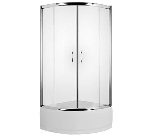 CORNER DEEP SHOWER TRAY CABIN ENCLOSURE FULL SET 900mm x 900mm QUADRANT, SMALL BATH