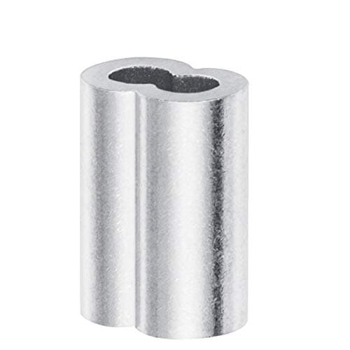 150PCS 1/8" Aluminum Crimping Loop Sleeve for Wire Rope and Cable