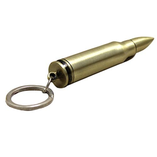 Bullet Fire Starter Camping Emergency Survival Tool with Magnesium Flint Spark on Key Chain Lighter