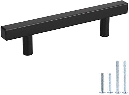 Peaha 96mm Cabinet Pulls Kitchen Cabinet Handles Black 15 Pack PHJ22BK 3.75 Drawer Pulls Black Modern Cabinet Hardware Bar Pulls for Cabinets Black