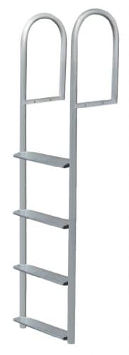4-Step Stationary Ladder Anodized Aluminum