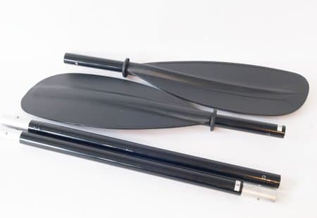 RUK Kayak Paddle Split 4 Piece Asymmetric Great emergency or Portable paddle