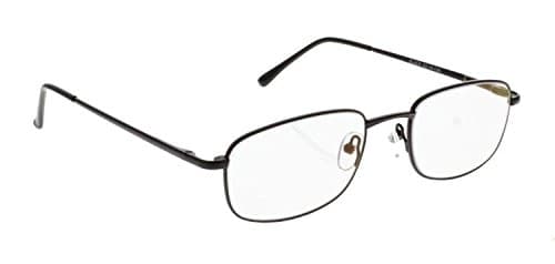 Night Driving Glasses with Polycarbonate Double Sided Anti-reflective Coating, Scratch Coating and Uv Protection - Black Metal Frame - 51-19-140