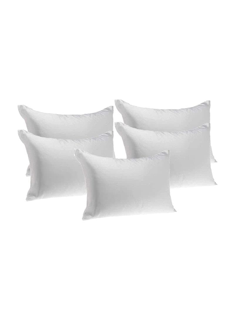 InterhomeEasy Living Plain Bed Pillow 5-Pieces Combo Set White