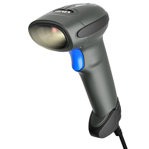 HC-3208 2D Barcode Scanner | USB Wired 1D/2D/QR Code Reader | Handheld Screen & Paper Barcode Reader for Retail Stores, Kirana Shops, Warehouses & Supermarkets