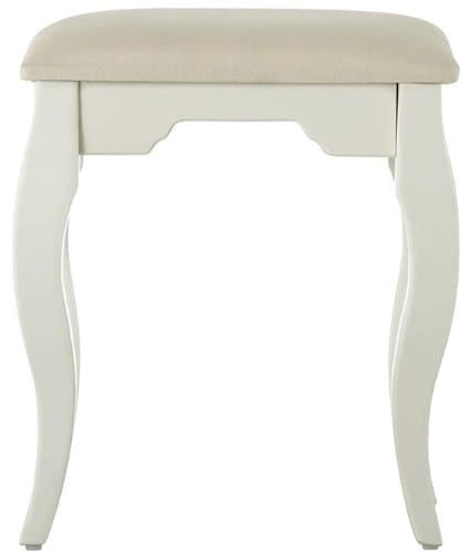 Emilee' s Vanity Bench, 19Hx17Wx13.5D, WHITE