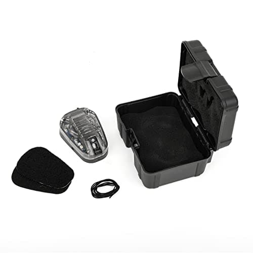 Tactical Helmet Signal Light Optional 4 Modes with Visible LED + IR Constant-on/Strobe, Waterproof Ladybird Survival Identification Lamp for Outdoor Sports