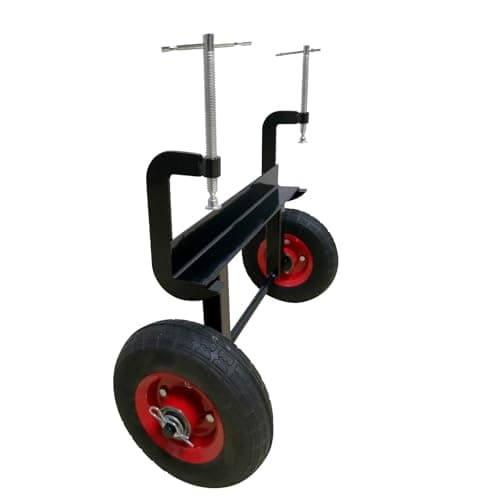 Panel Dolly, 600LBS Capacity Slab Dolly, Heavy-Duty Drywall Mover with 8" Wheels, Adjustable Clamp Panel Cart for Drywall Sheet, Material Handling, All Terrain Moving Cart