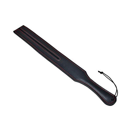 Premium Quality Genuine Real Saddle Leather Two Finger Bat/Paddle 19"