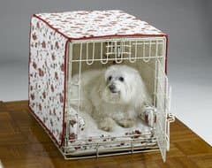 Rose Patterned Dog Crate Set (Medium)