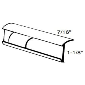 Universal Molding RV1907CW16 Colonial White 16' Corner Insert