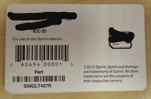 SIMGLT407R Virgin Mobile Sim Card for iPhone 5