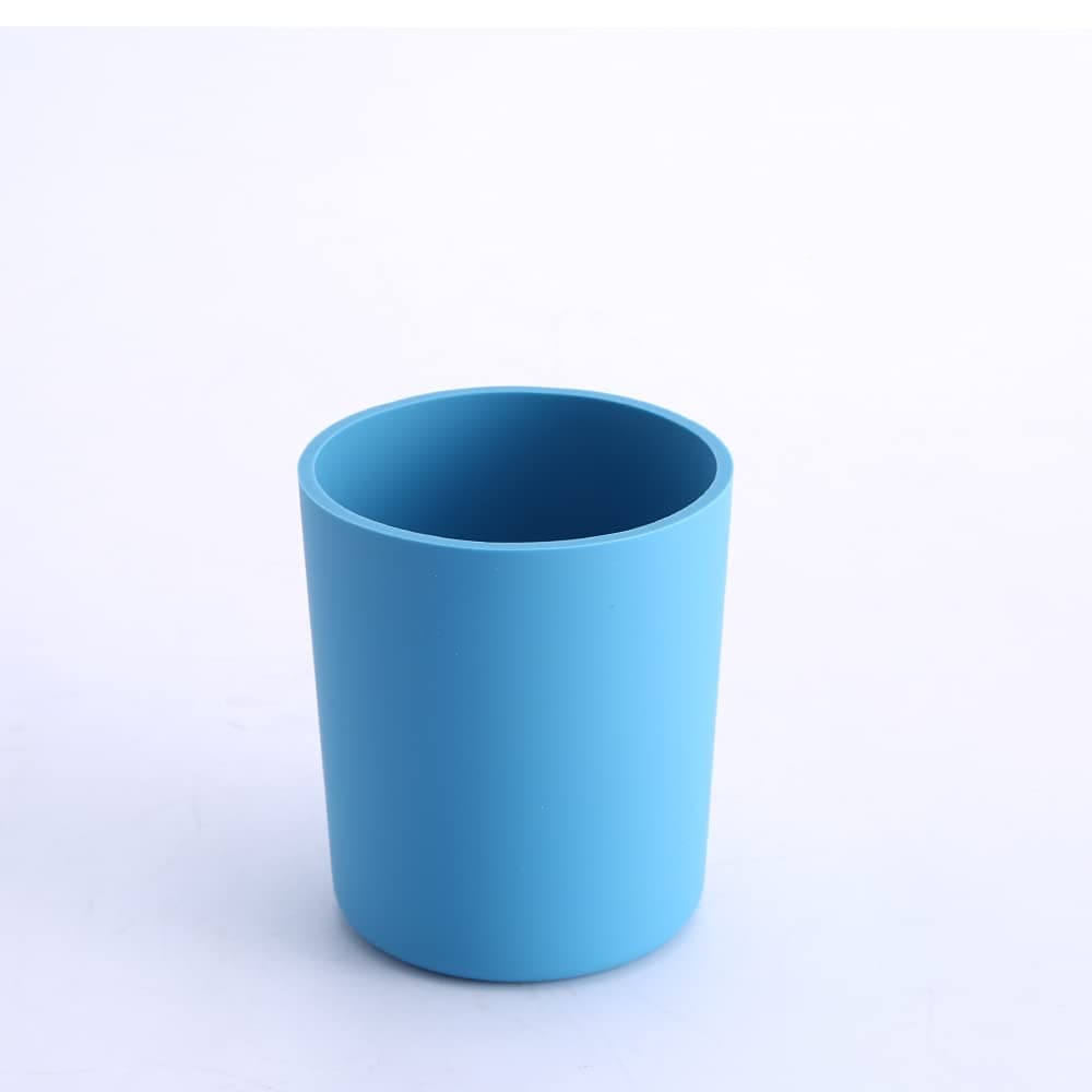 100% Silicone Toddler Training Cup|Tiny Learning Supplies for infant|Baby Small Feeding Cup|Kids drinking cup, Silicone BAP Free Material,4 months+ (Navy Blue)