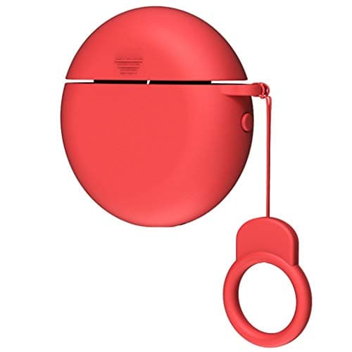 BAOIWEI Cases Protective Case for Huawei Freebuds 3 2019 Wireless Charging Case, Silicone Protective Skin Cover with Ring Holder, Portable Earphone Case, Support Charging, Huawei Freebuds 3 (Red)