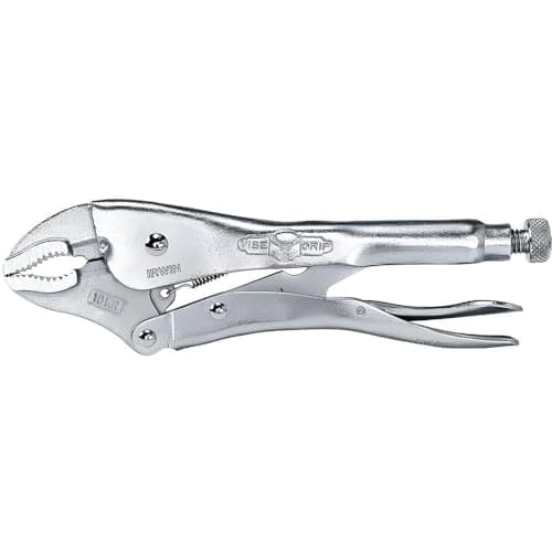 IRWIN VISE-GRIP Original Locking Pliers with Wire Cutter, Curved Jaw, 10-Inch (502L3), silver