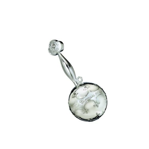 Waterford Silver 2013 Baby's First Christmas Ornament