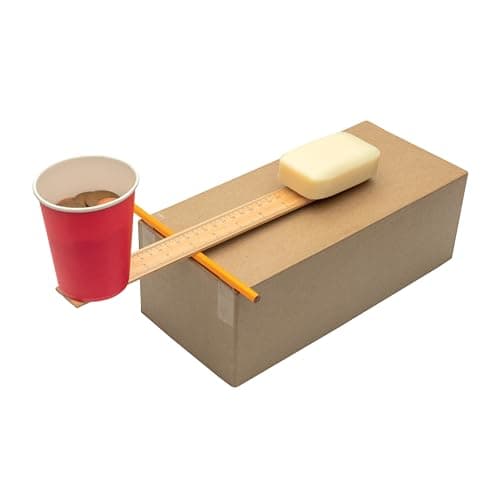 Curious Universe Kids: Making Machines - Book & Science Experiments Kit, STEM Educational Kits, Build A Catapult, 9 Experiments, Includes 51 Pieces, Learn Robotics & Physics, Hinkler, Kids Ages 5-7