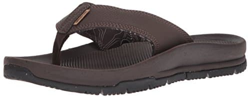 Freewaters Men's Magic Carpet Flip-Flop, Brown, 11 Medium US